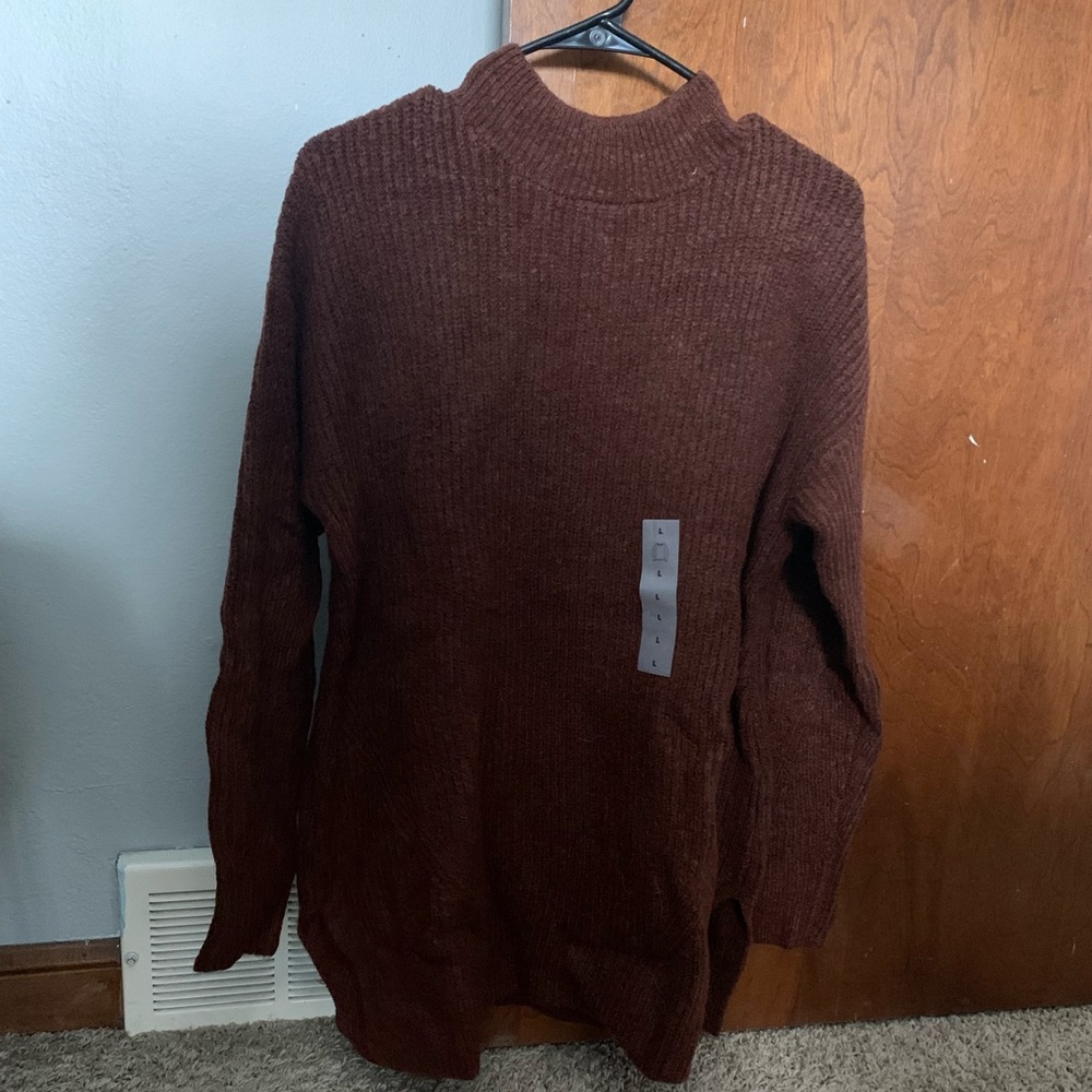 Burnt Maroon High Neck Old Navy Sweater